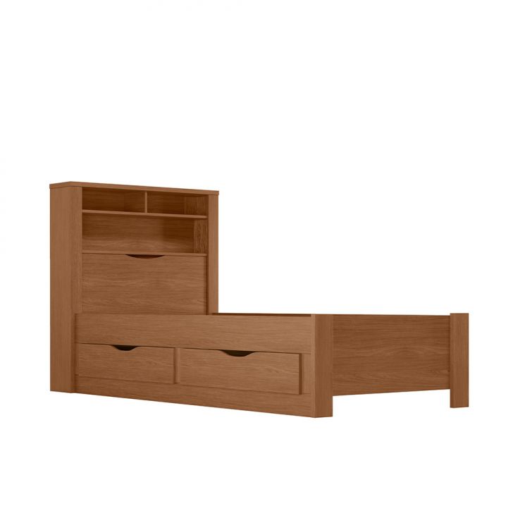 Cama com Baú Invicta 2 GV Jatobá