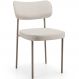 Cadeira Decorativa Sala De Jantar Melina Base Arena L02 Linho Cru - Lyam Decor