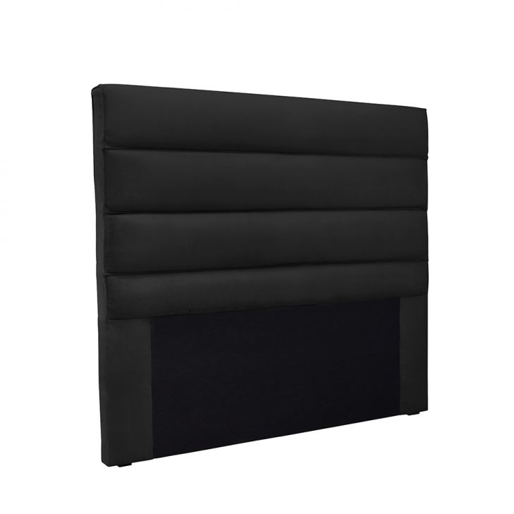 Cabeceira Solteiro La Italiana Veludo Preta