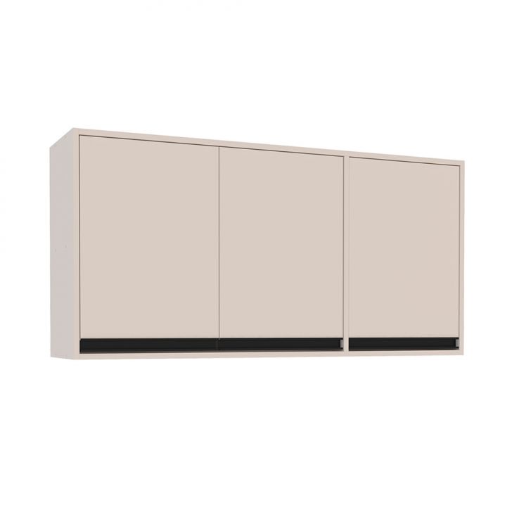 Armário Aéreo Koya 3 Portas Creme