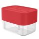 Dispenser Para Detergente Porta Esponja Sabão Líquido Trium 550ml Vermelho Ou