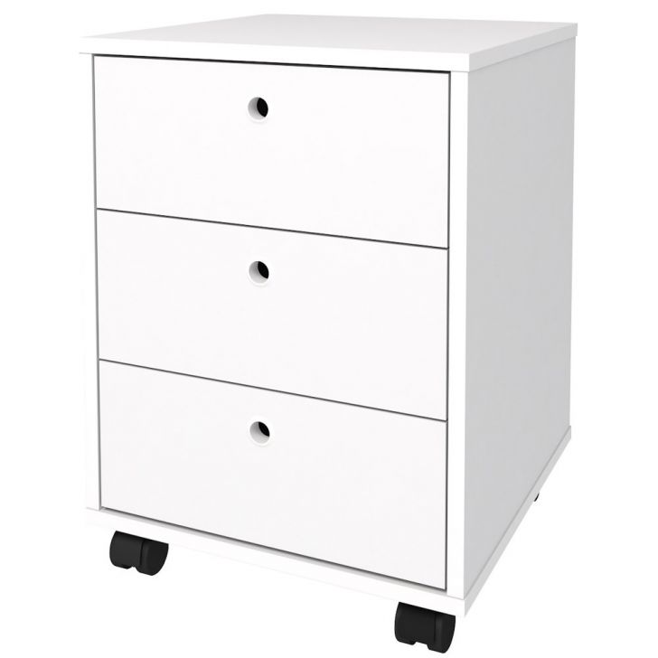 Gaveteiro Volante 3 Gavetas New Branco - Artany