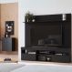Rack com Painel para TV até 65 Polegadas e Aparador 2 Portas Multimóveis MP1094 Preto