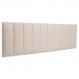 Cabeceira King Estofada Para Cama Box Kit 10 Placas Adesivas - Modelo Reta Courino Off White