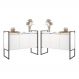 Armario Industrial 3 Portas Balso Conjunto 2 Peças - Branco