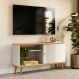 Rack de TV até 55 Polegadas Biella com 1 Porta - Nature / Off White