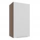 Armário Aéreo Madesa Stella 35 cm 1 Porta - Rustic/Branco