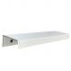 Puxador para Móveis Clean Reto Alumínio Branco 125mm Aluminium Decor