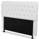 Cabeceira Casal King 195cm Para Cama Box Paris Napa Branco - DS Estofados