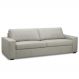 Sofá 3 Lugares Para Sala de Estar Living 235cm Aurora L06 Couro Pérola - Lyam Decor