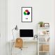 Quadro Sistema de Cores RGB 60x43 Caixa Preto