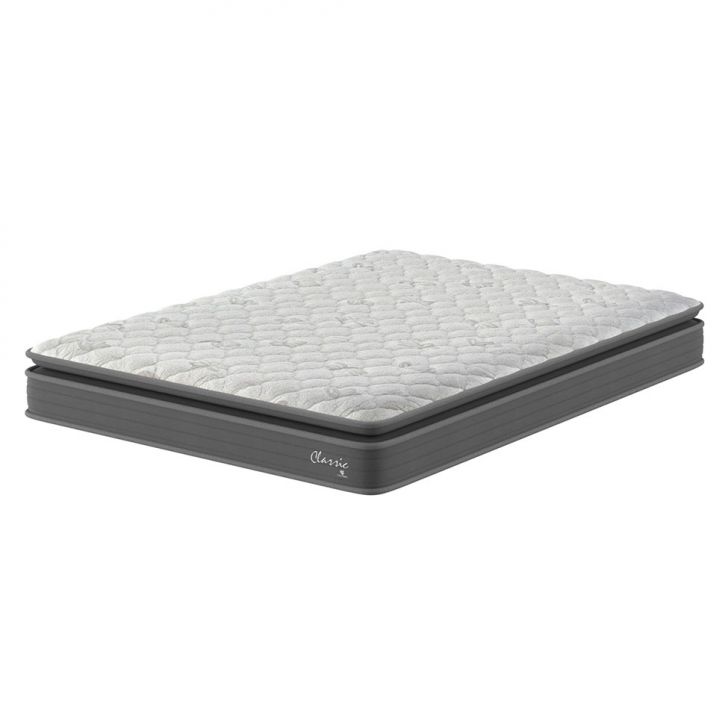 Colchão Casal De Espuma D40 Classic Alto Suporte (24x138x188) Cinza