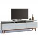 Rack Classic 218cm 3 Gavetas com Prateleira Branco Acetinado - Imcal
