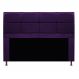 Kit Cabeceira e Calçadeira Munique 195 cm King Size Suede Roxo - Amarena Móveis