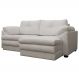 Sofá Retrátil 2 Lugares Bipartido Sala de Estar Piece 175cm Couro Off White G58 - Gran Belo