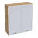 Armario Aereo 2 Portas 80 cm CD681 Branco Dtall