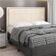 Cabeceira Casal Queen Cama Box 160cm para Quarto Onix Suede Bege M11 - D'Rossi