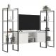 Rack 2 Portas com Estante Clean Branco