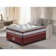 Conjunto Cama Box Solteiro de Molas Ensacadas D33 com Pillow TOP Cama inBox Select 88x188x70 Vinho