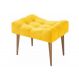 Puff Requinte Casa Chick Pés Palito Animale Amarelo