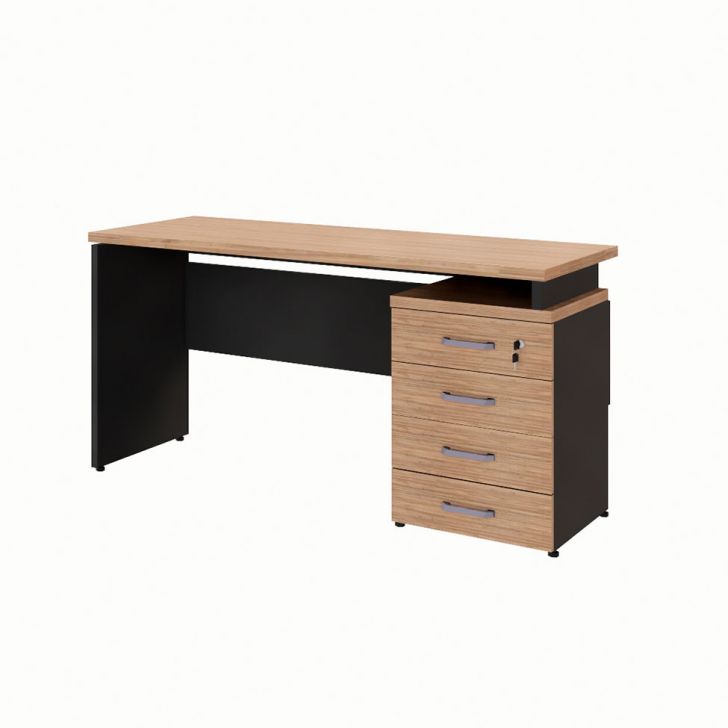 Escrivaninha Yaris 4 GV Ameixa e Preta 150 cm