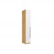 Guarda-Roupa Solteiro Infinity 1 Porta Savana e Branco
