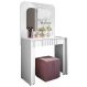 Penteadeira Camarim 90cm Com Espelho Lilian Branco B02 - Mpozenato