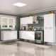 Armário de Cozinha Modulada Completa 6 Pçs com Balcão para Pia Siena Multimóveis MP2285 Branco