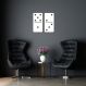 Quadro Escultura Domino 120x130 Branco
