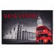 Tapete de entrada 40cm x 60cm Carpe Diem London Color Art Corttex