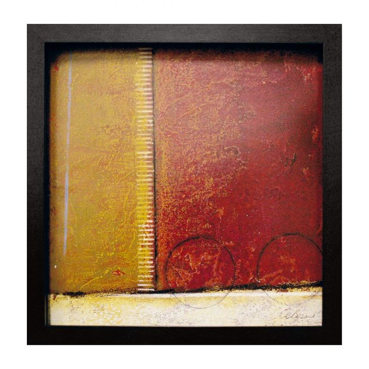 Quadro Caixa Abstrato I Preto 33x33 Cm Kapos
