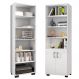 Kit Livreiro 2 Portas Pequenas Livreiro 5 Prateleiras Office Branco