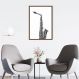 Quadro Instrumento Musical Saxone 43x30 Caixa Marrom