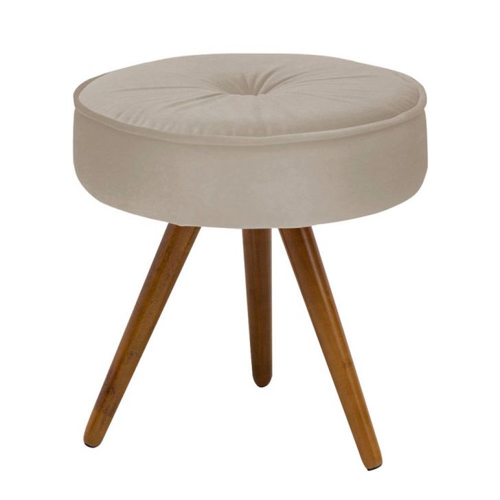 Puff Decorativo Julia Redondo Suede - D'Rossi