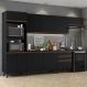Cozinha Completa Madesa Reims 320001 com Armário e Balcão - Preto
