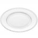 Jogo de Pratos Rasos 28cm de Cristal 20 peças Linha Pearl Wolff para Mesa Posta Restaurantes