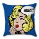 Capa De Almofada Haus For Fun Mix Pop Art 01 Marinho Vermelho Amarelo V2 40X40