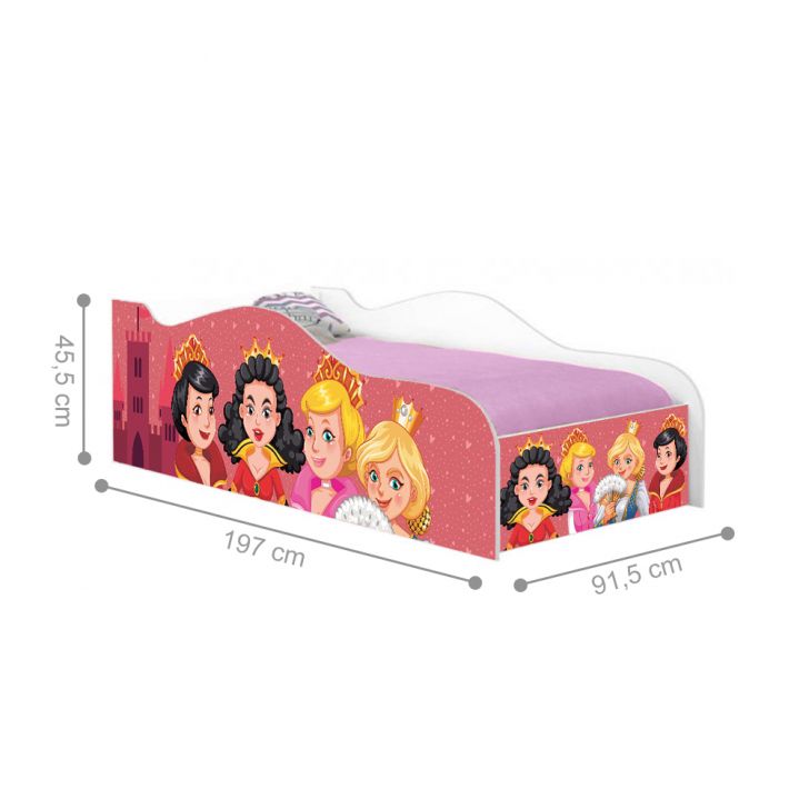 Cama Fun Princesas Medievais Solteiro