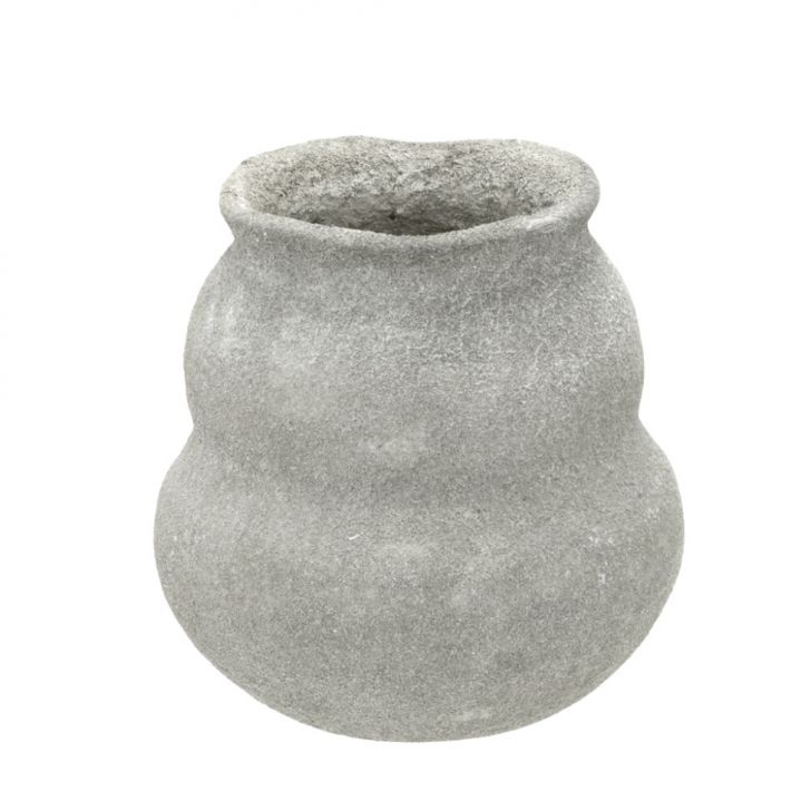 Vaso Decorativo Espressione Stone Bege 15 cm
