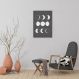 Quadro Boho Chalk Moon Phases 86x60 Sem Moldura