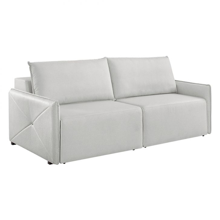 Sofá 3 Lugares Retrátil Urban Linho Cinza 200 Cm