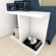 Mesa Lateral para sofá moderna Branco