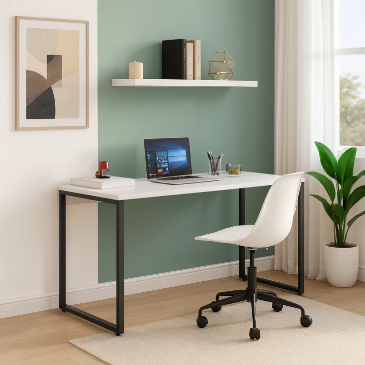 Mesa de Escritório Nikki I Branca 150 cm