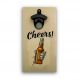 Abridor Garrafas Parede Drink Cheers Mdf Com Imã 25x13 Cm