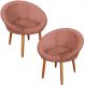 Kit 2 Poltronas moderna confortável para Sala de espera MOBLAN decor