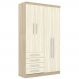 Guarda Roupa Modulado 4 Portas 4 Gavetas 193 Master Avelã Rústico/Ártico Rústico - Eucamóveis