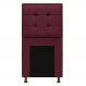 Cabeceira Copenhague 100 cm Solteiro Suede Bordô - Amarena Móveis
