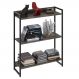Estante Livreiro Multiuso Dynamica Industrial 80cm 3 Prateleiras C08 Carvalho Dark - Mpozenato