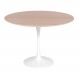 Mesa Saarinen Redonda Freijó 124cm - Base Branca