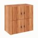 Armário Locker Duplo Module 4 PT Nogal Sevilha